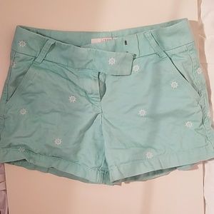 Teal Shorts with Ship Wheels